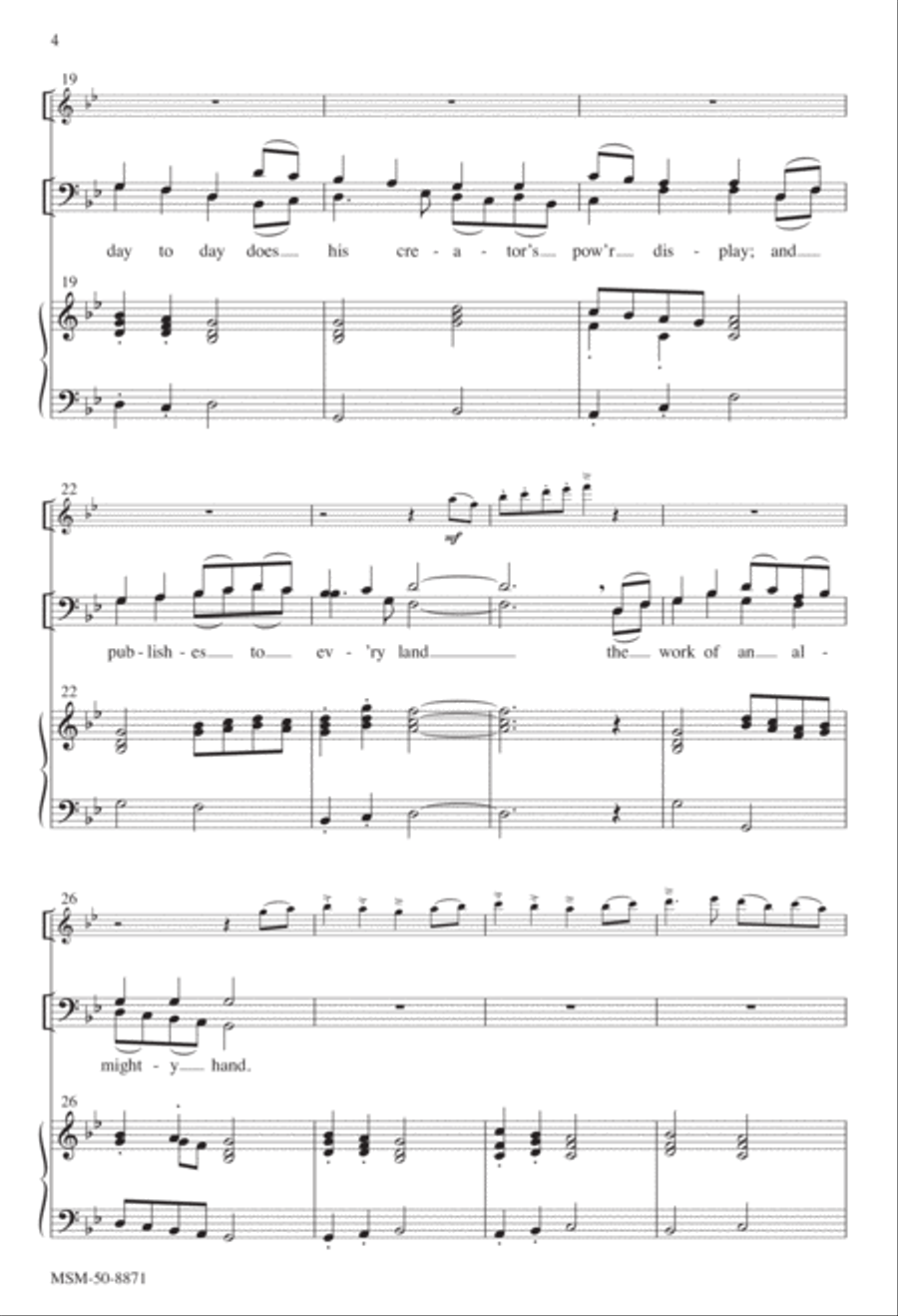 The Spangled Heavens 4-Part scores gallery preview page 4