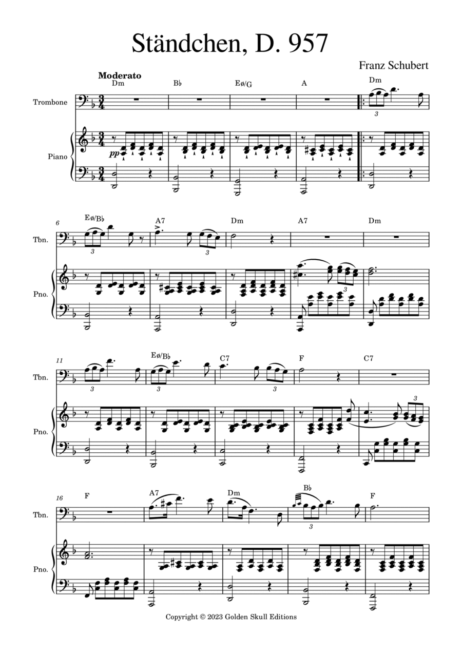 Ständchen Chamber Music scores gallery preview page 1