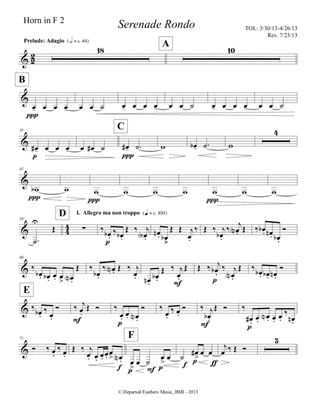 Serenade Rondo (2013) Horn in F part 2