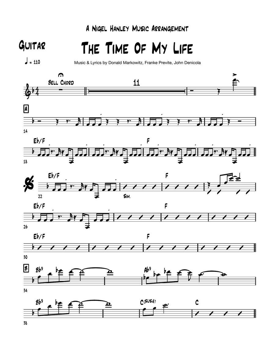 (i've Had) The Time Of My Life Jazz Ensemble scores gallery preview page 5
