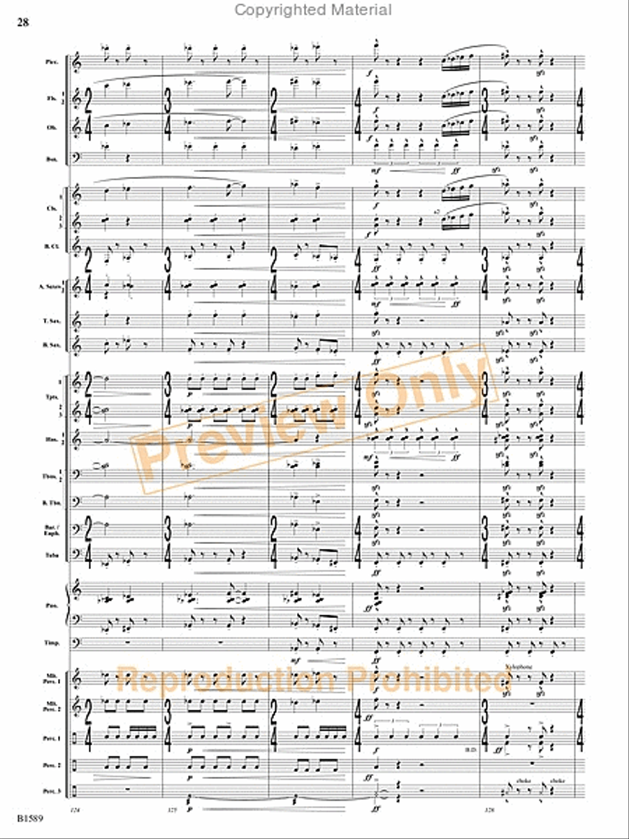 Pulse Concert Band scores gallery preview page 65