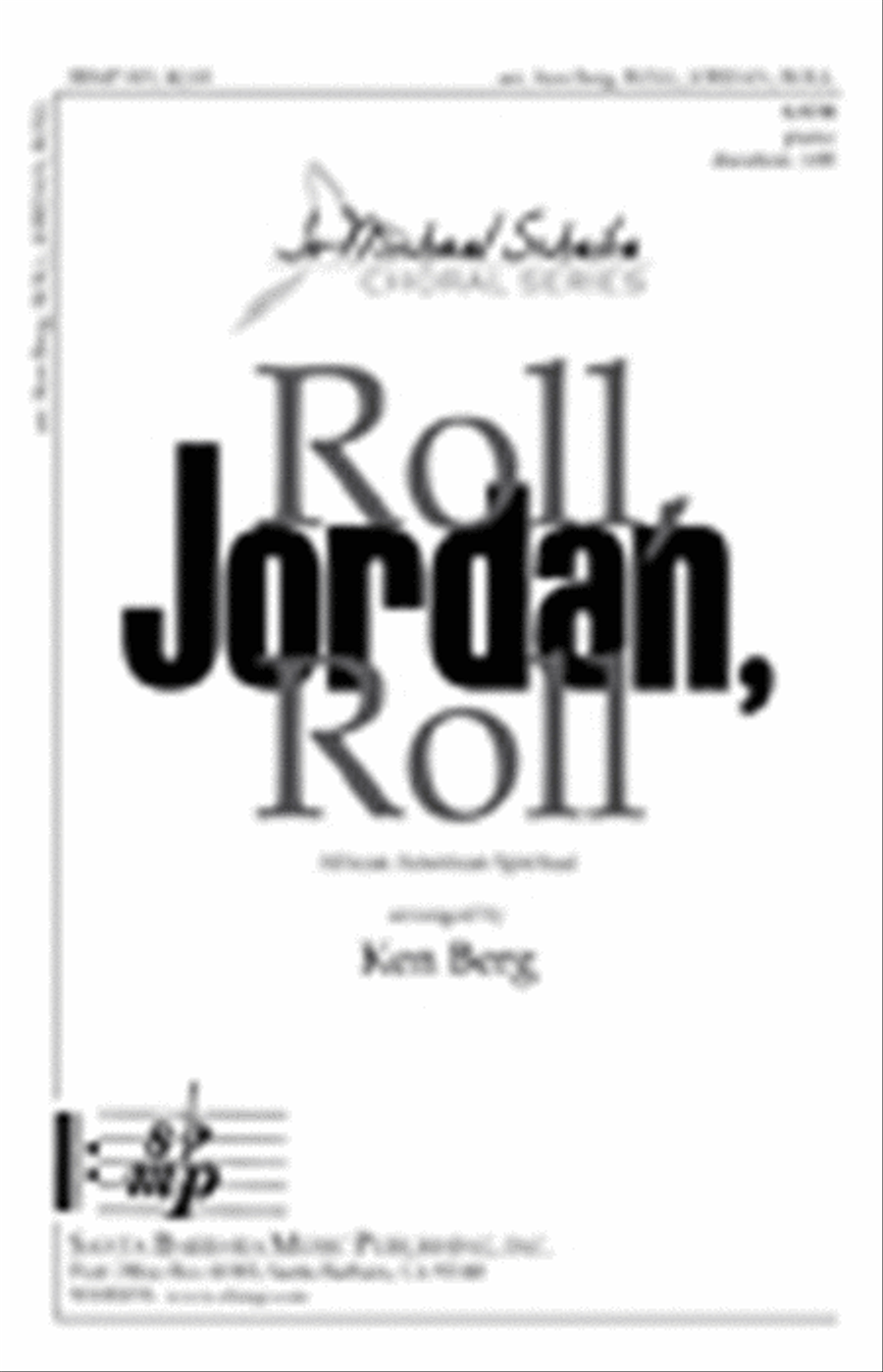 Roll, Jordan, Roll - SATB Octavo 4-Part scores gallery preview page 1