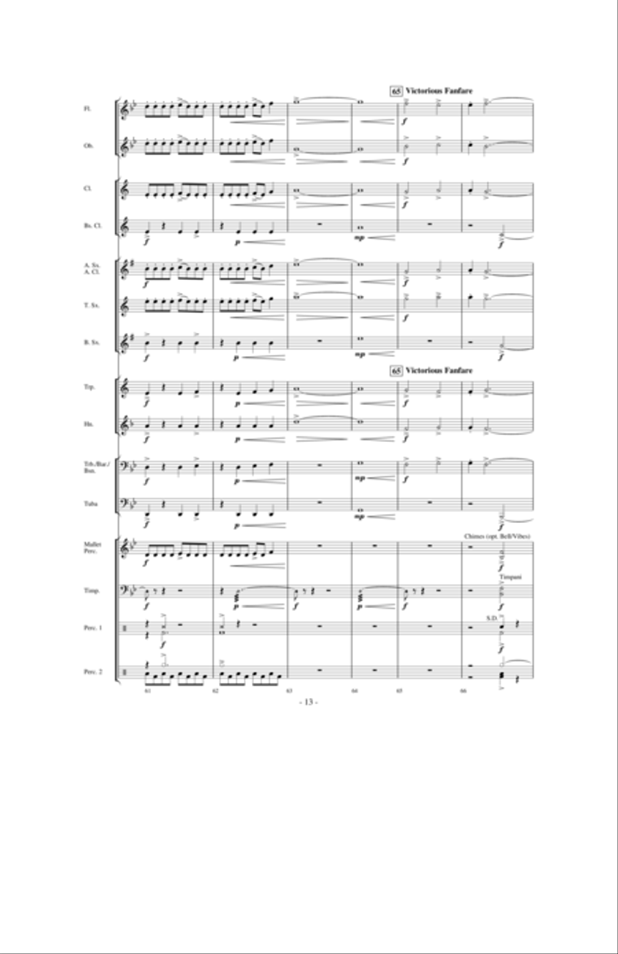 The Sword of Kings The Sword of Kings Concert Band scores gallery preview page 12