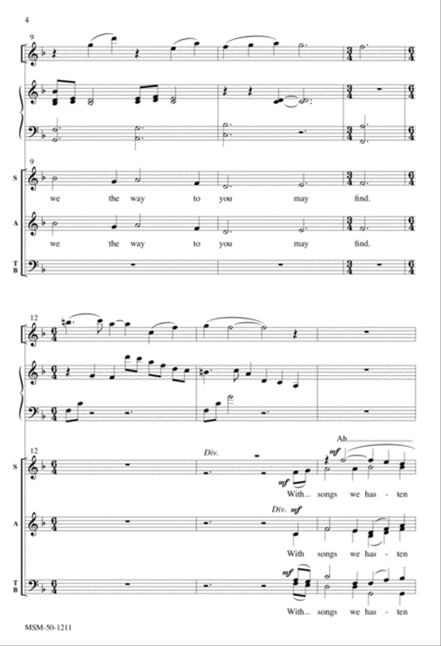 Your Little Ones, Dear Lord Divisi scores gallery preview page 4
