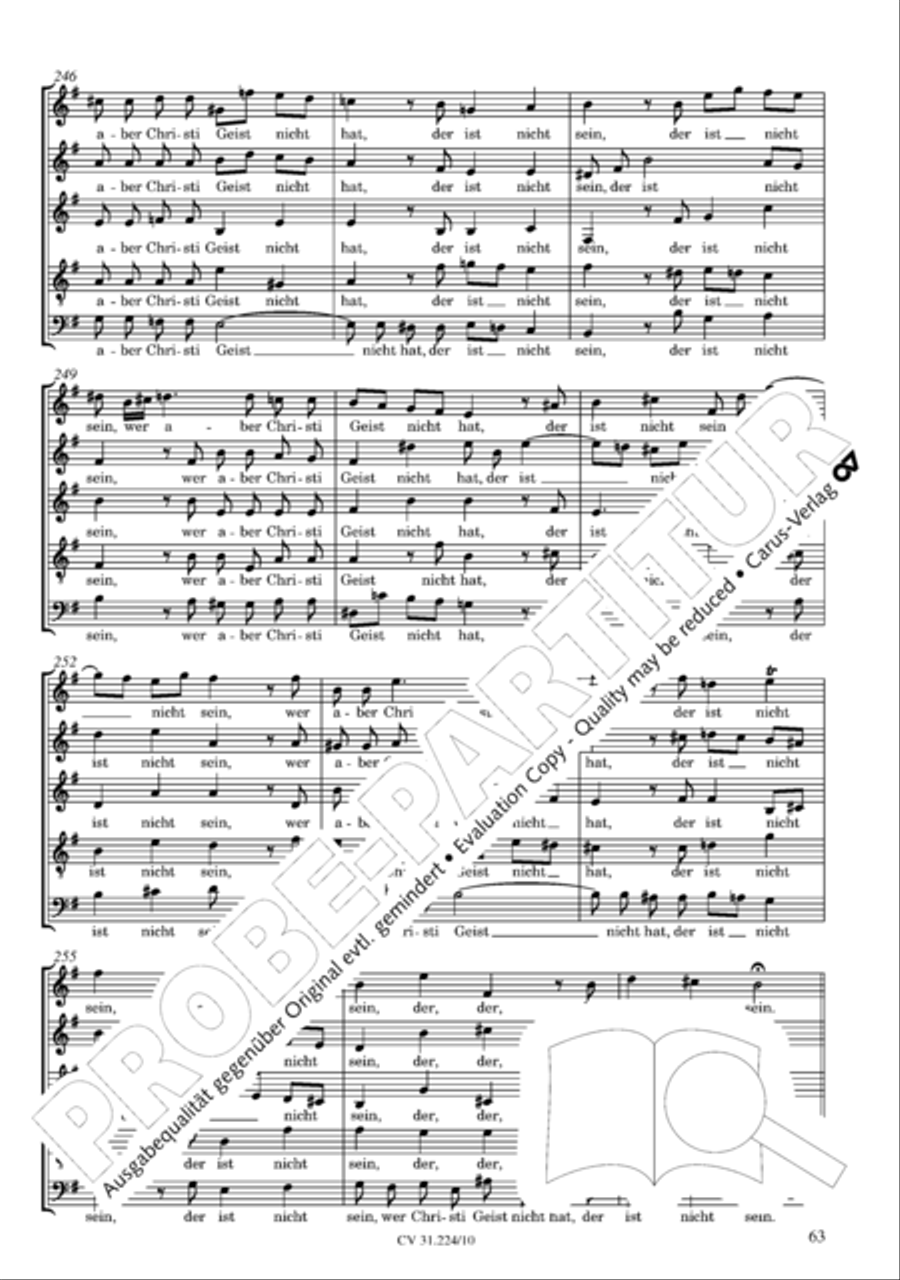 The complete motets (without Bc) Choir scores gallery preview page 70