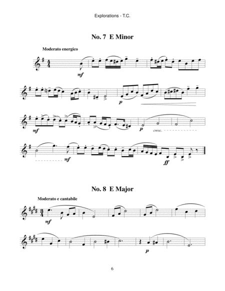 Explorations: Etudes for Euphonium or Baritone Horn - treble clef image number null
