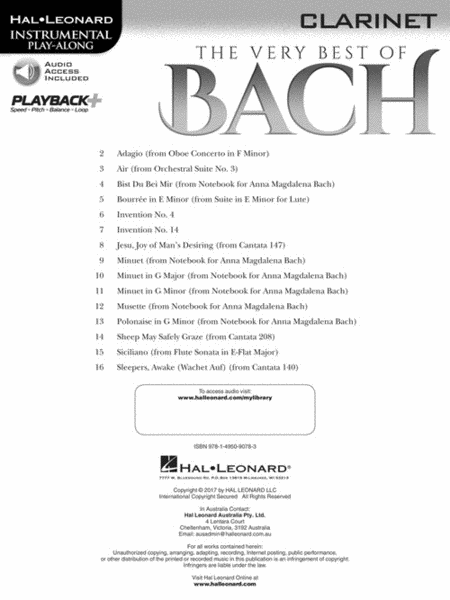 The Very Best of Bach image number null