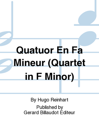 Quatuor En Fa Mineur