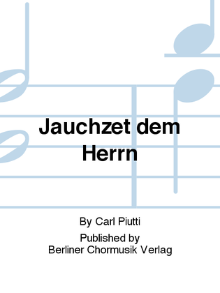 Book cover for Jauchzet dem Herrn
