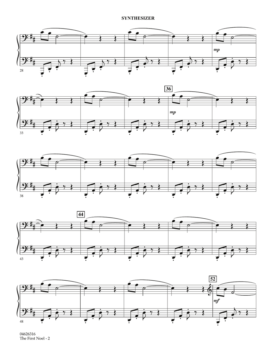 The First Noel - Synthesizer Orchestra scores gallery preview page 2