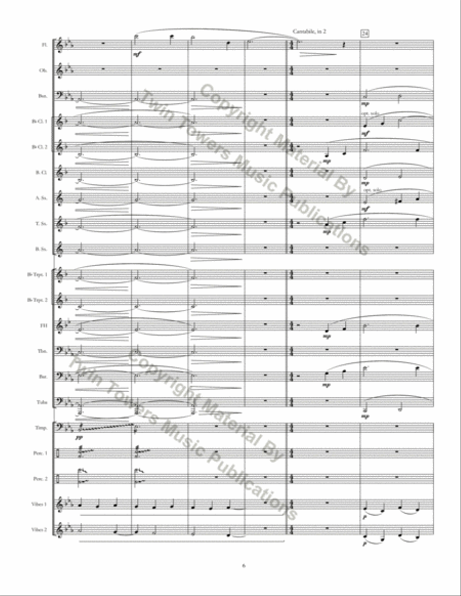Kingsland Threnody Concert Band scores gallery preview page 7