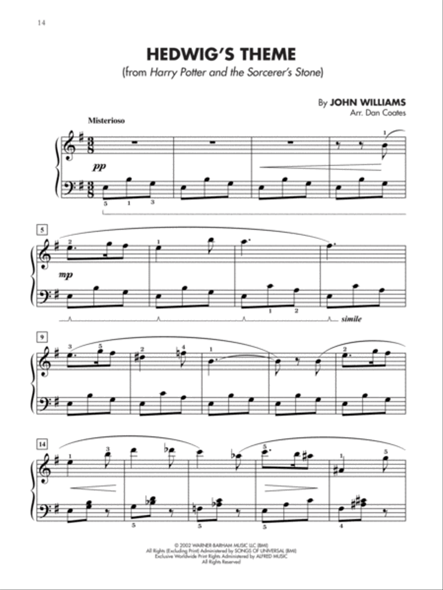 Movie & TV Hits for Teens, Book 1 Piano Solo scores gallery preview page 4