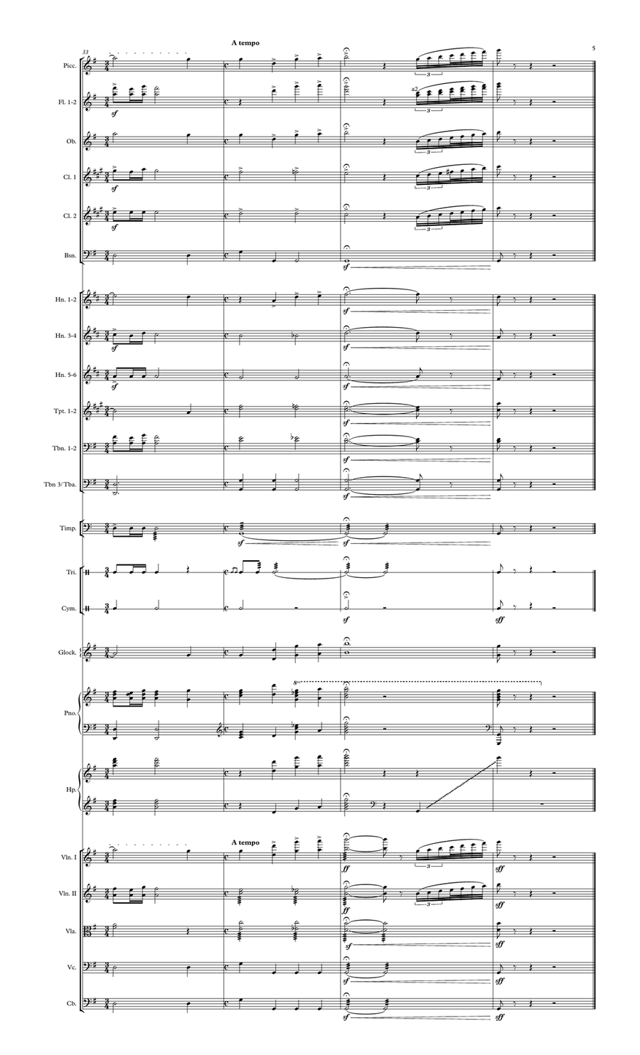 In The Bleak Midwinter Full Orchestra scores gallery preview page 5