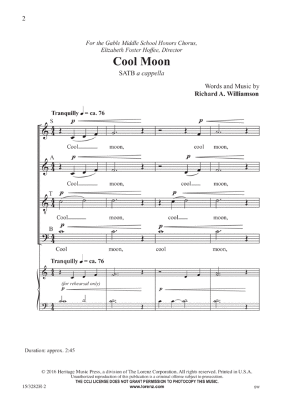 Cool Moon 4-Part scores gallery preview page 2