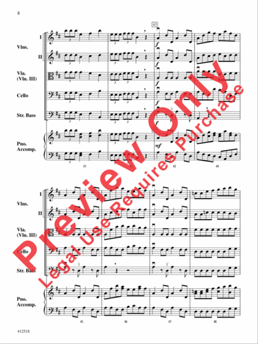 Coronation March (from The Prophet) String Orchestra scores gallery preview page 9