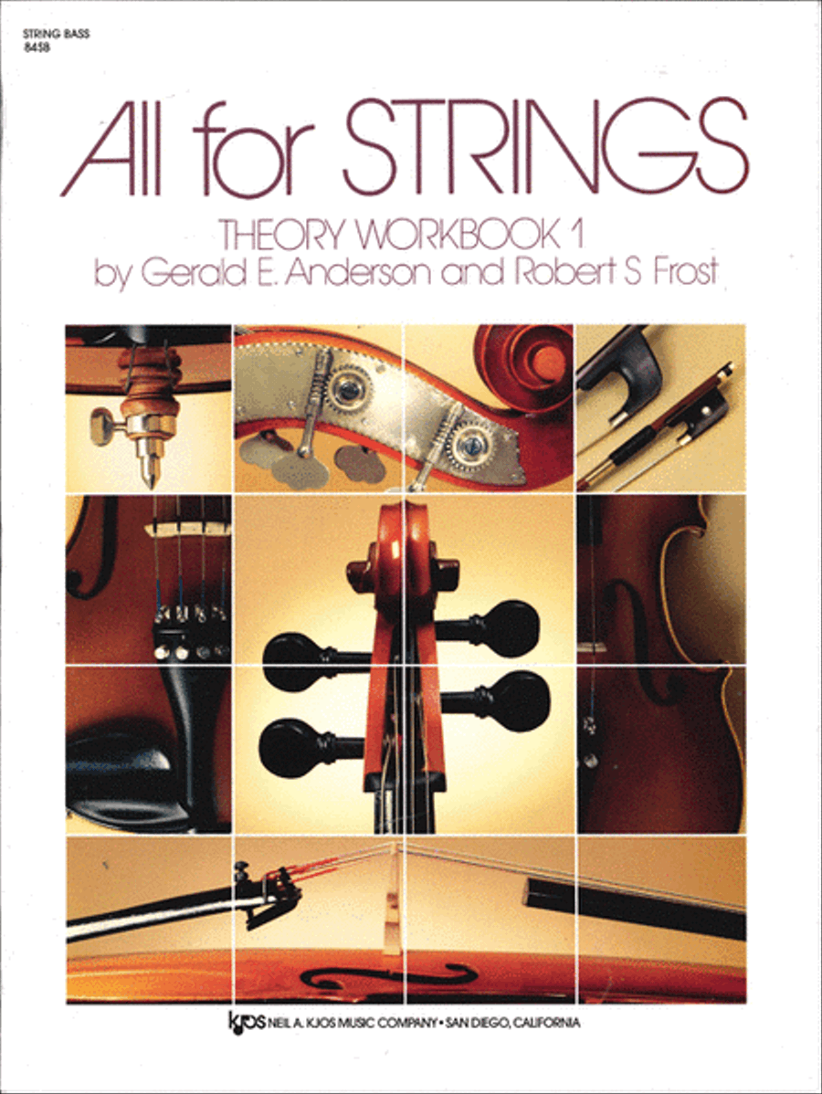 All For Strings Theory Workbook 1 - String Bass