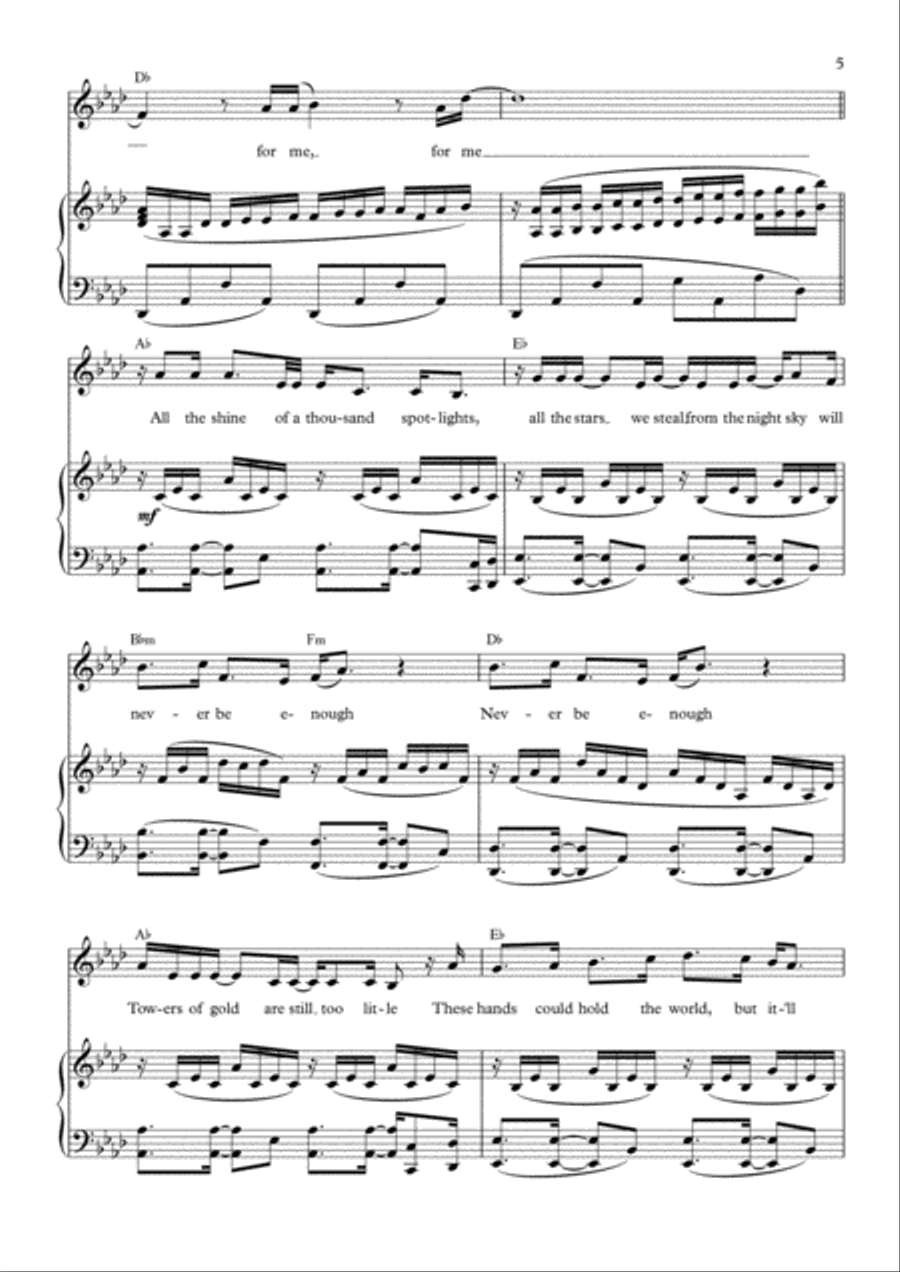 Never Enough Voice scores gallery preview page 5