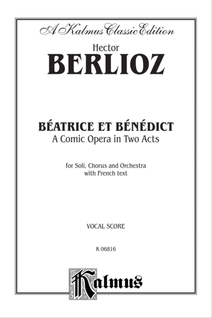 Beatrice and Benedict Beatrice and Benedict Voice scores gallery preview page 2