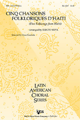 Book cover for Cinq Chansons Folkloriques d'Haiti