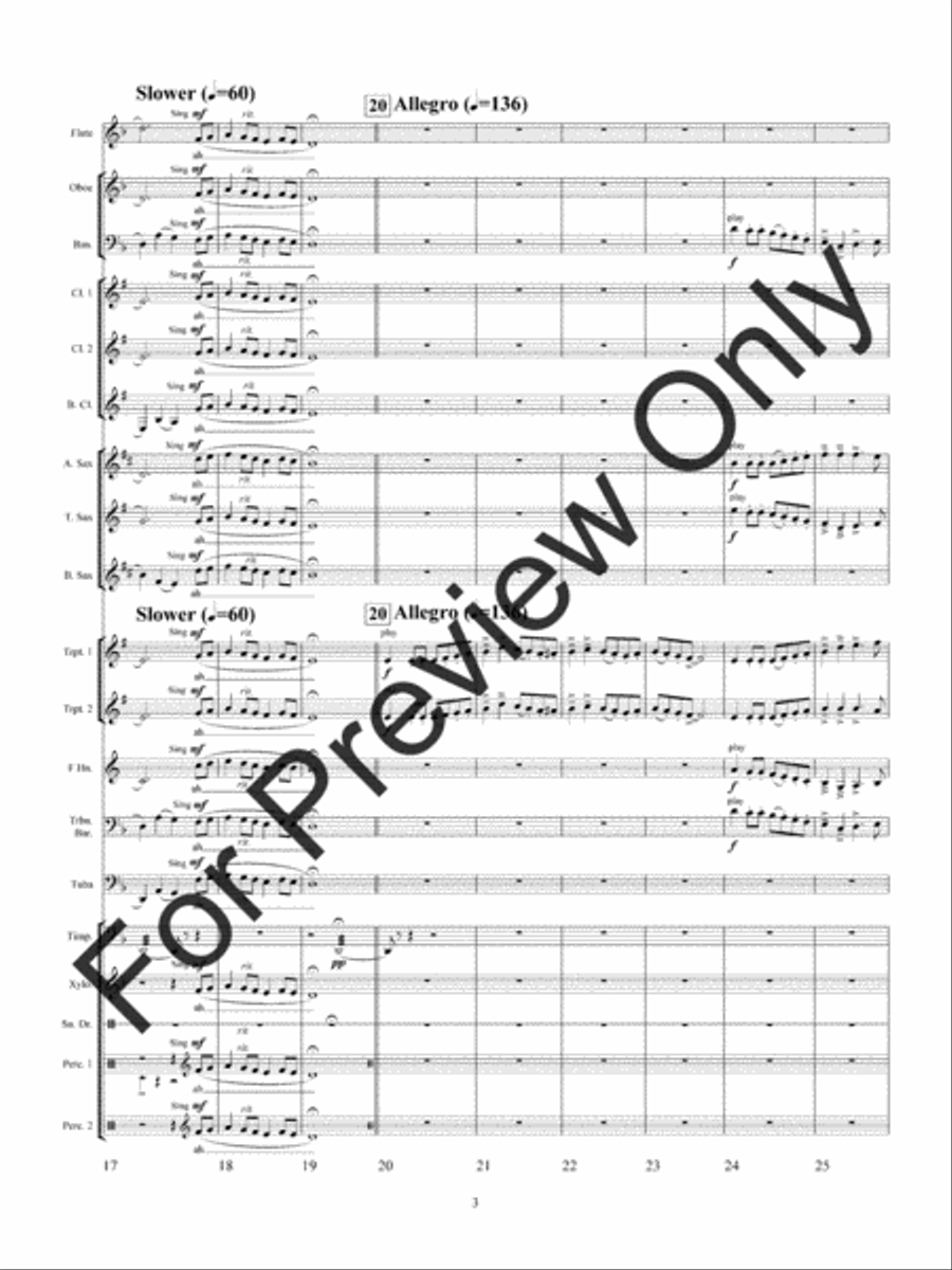Wolf Dancers (Score) Concert Band scores gallery preview page 6