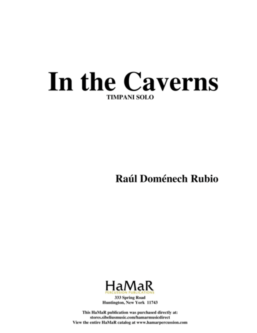 In The Caverns In The Caverns Percussion scores gallery preview page 1
