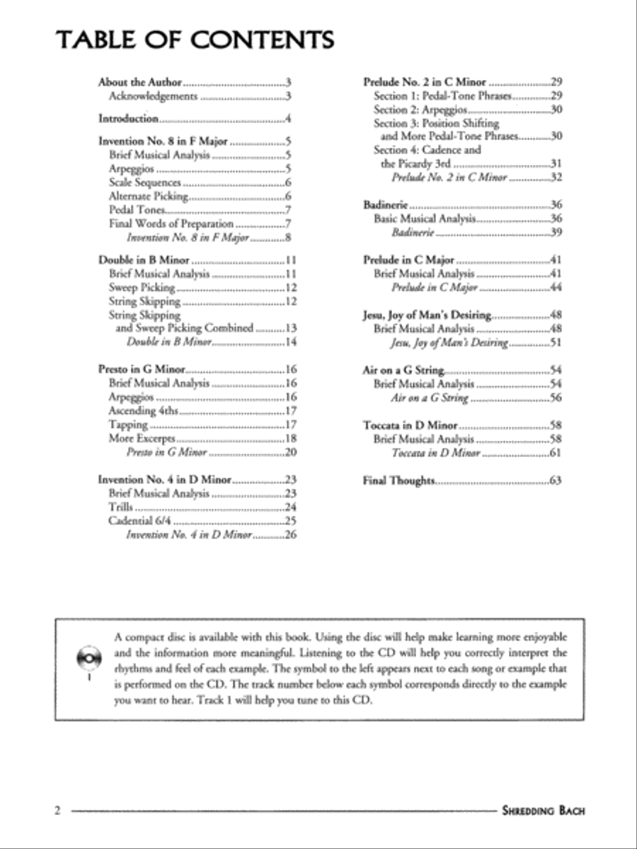 Shredding Bach Shredding Bach Electric Guitar scores gallery preview page 4