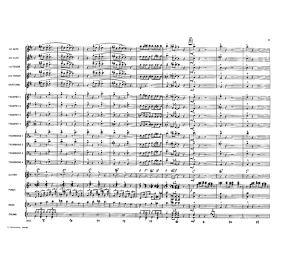 Beale Street Boogie Jazz Ensemble scores gallery preview page 11