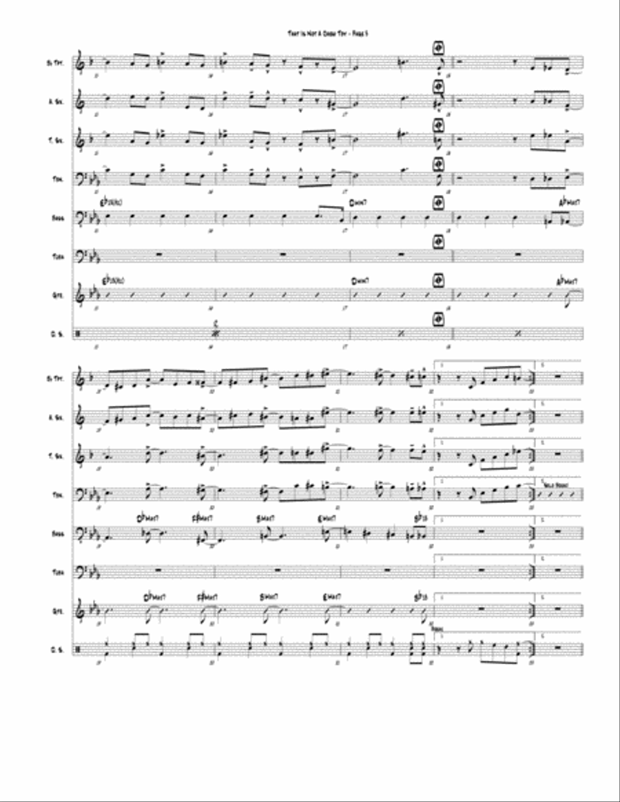 That Is Not A Chew Toy (septet version / Blowholes) Jazz Ensemble scores gallery preview page 3