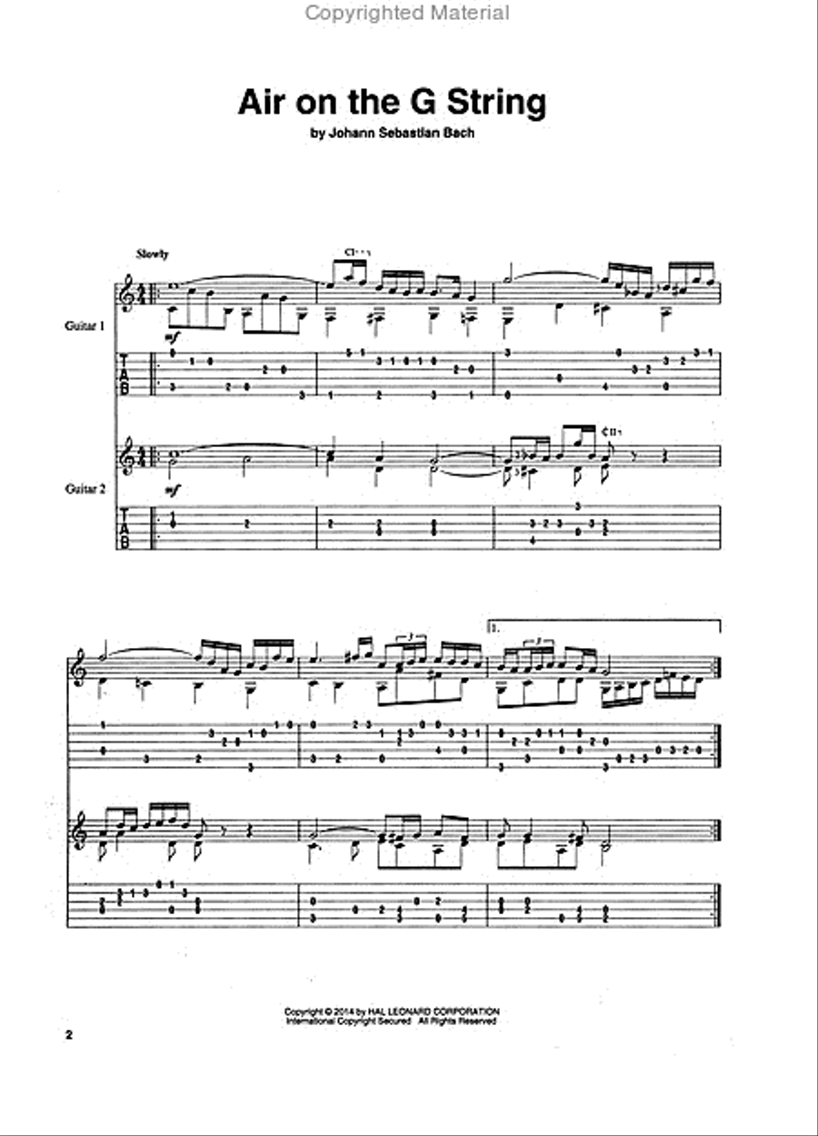 Classical Guitar Duets Classical Guitar Duets Acoustic Guitar scores gallery preview page 2