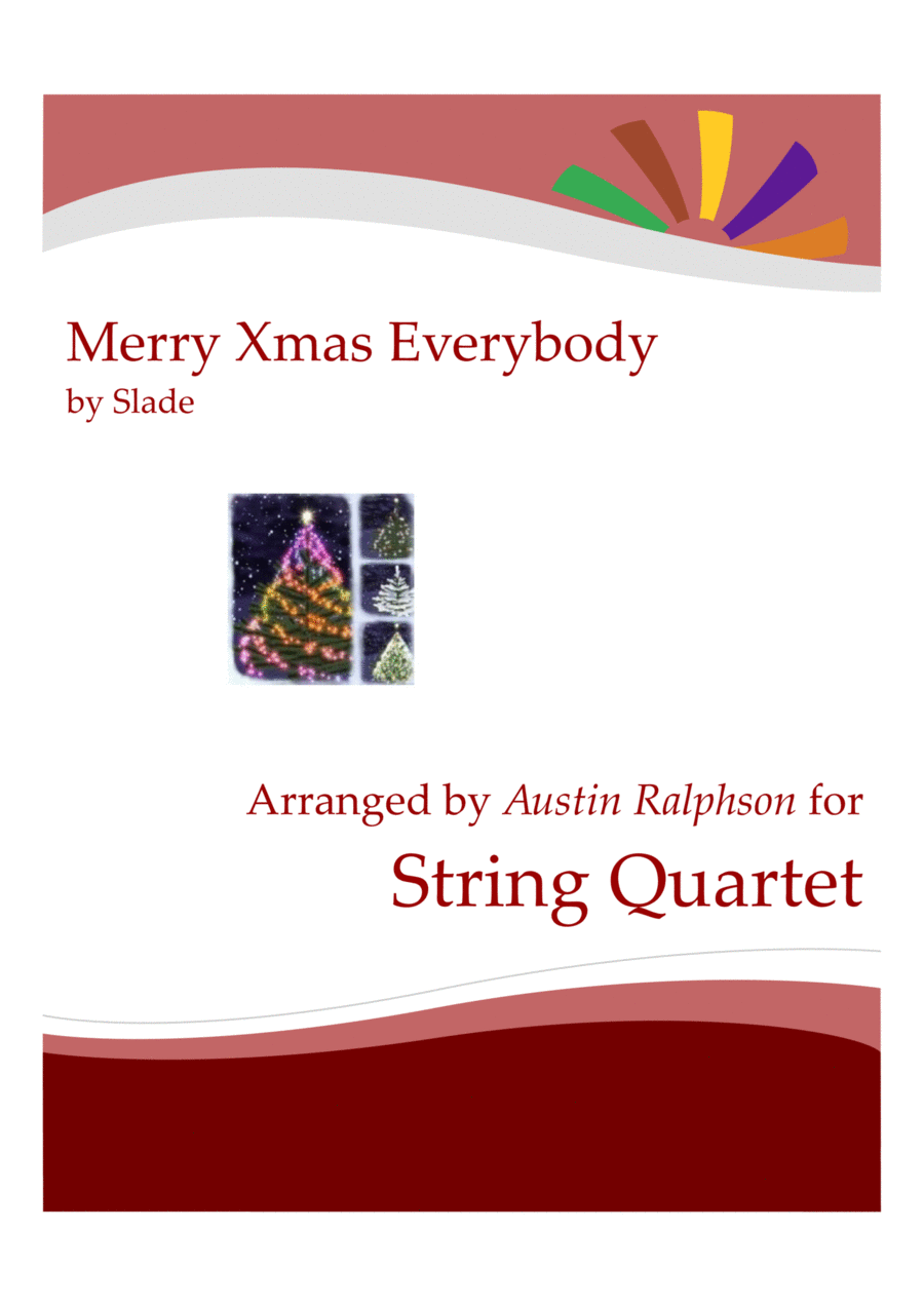 Merry Xmas Everybody String Quartet scores gallery preview page 1