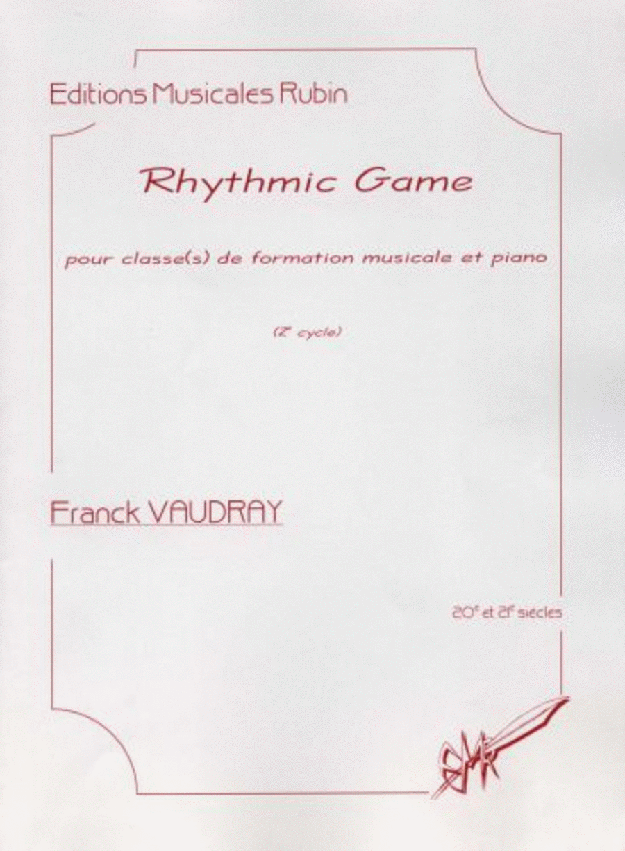 Rhythmic game pour classe(s) de formation musicale et piano Piano scores gallery preview page 1