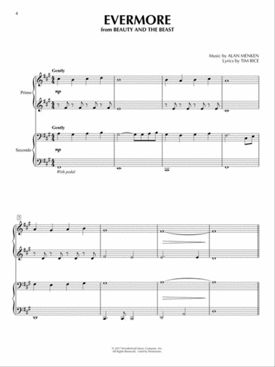 Contemporary Disney Duets – 2nd Edition 1 Piano, 4-Hands scores gallery preview page 2