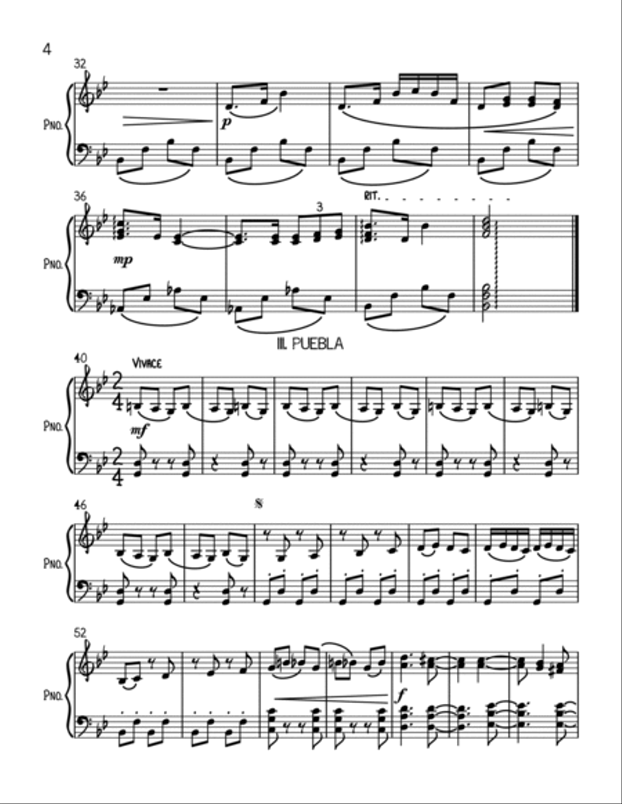 Cinco de Mayo Cinco de Mayo Piano Solo scores gallery preview page 4