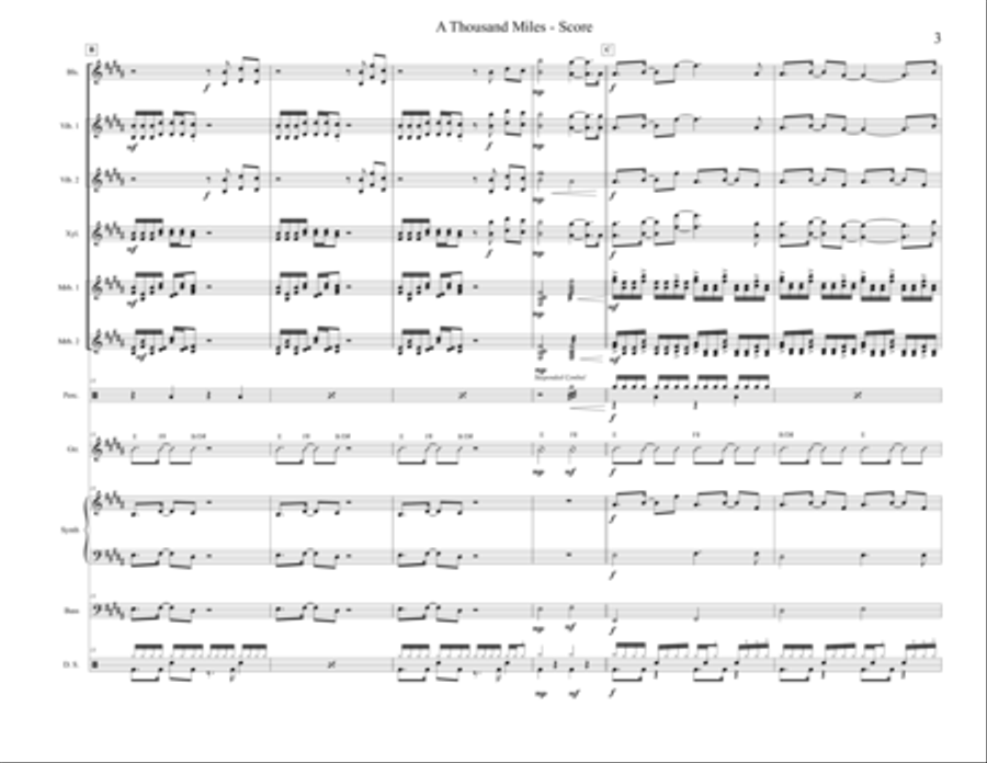 A Thousand Miles A Thousand Miles School and Community scores gallery preview page 3