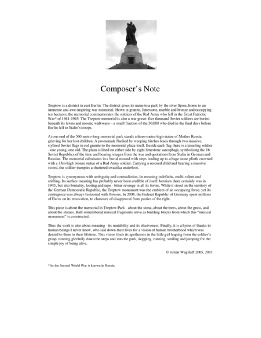 Treptow - for String Orchestra or String Quartet - Full Scores - Score Only Chamber Music scores gallery preview page 4