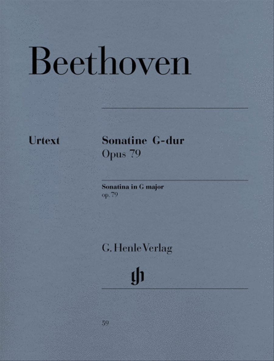 Piano Sonata (Sonatina) No. 25 in G Major Op. 79 Piano Solo scores gallery preview page 1