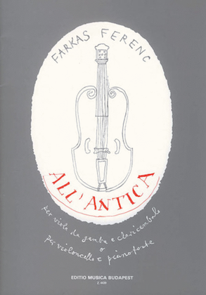 Book cover for All'antica-vc/pn(vdagamba/hpd)