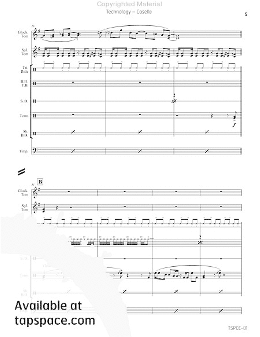 Technology Percussion Ensemble scores gallery preview page 8
