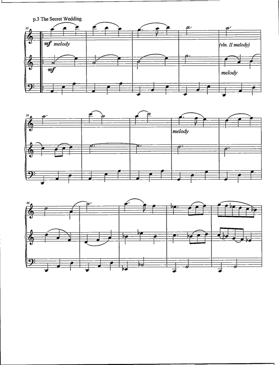 The Secret Wedding String Trio scores gallery preview page 4
