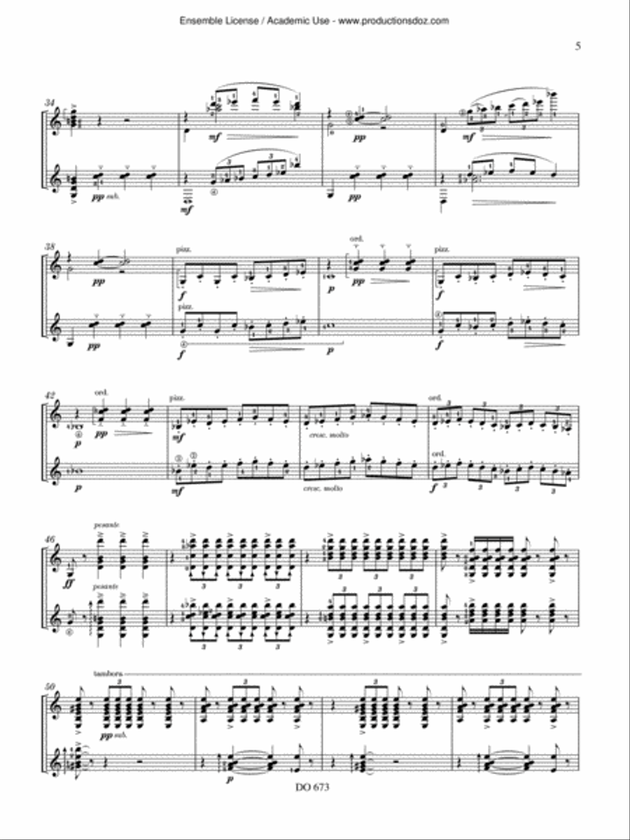 Danza del Molinero, El Circulo Magico, Danza Ritual del Fuego Classical Guitar scores gallery preview page 5