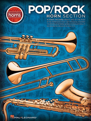 Book cover for Pop Rock Horn Section Transcribed Scores