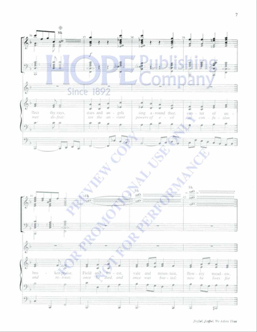 Joyful, Joyful, We Adore Thee 5-Octaves scores gallery preview page 7