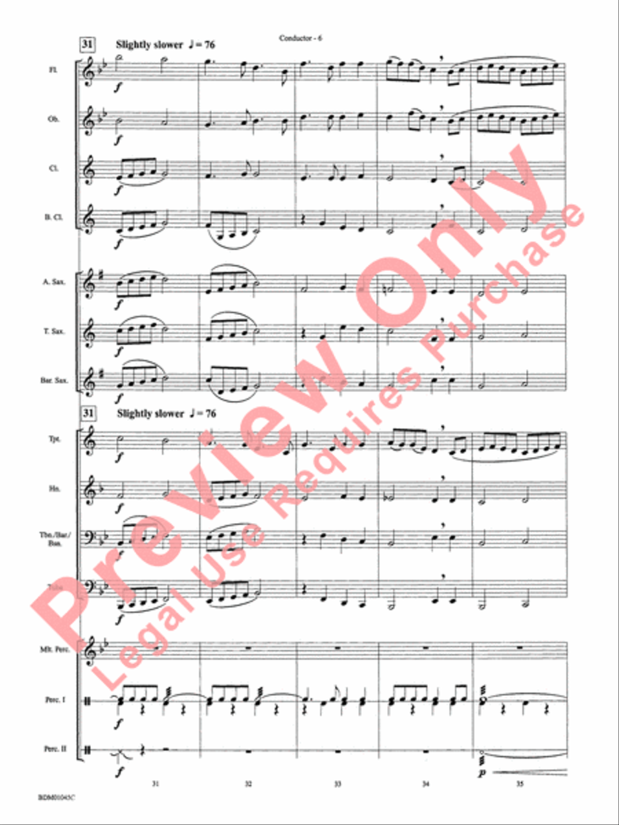 Ayrshire Portrait Concert Band scores gallery preview page 9