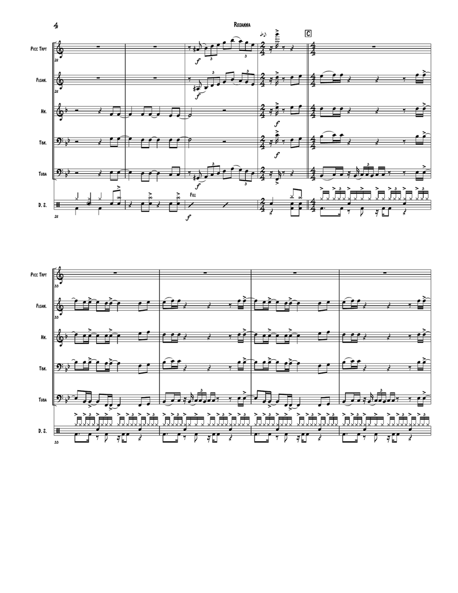 Rosanna Brass Ensemble scores gallery preview page 4