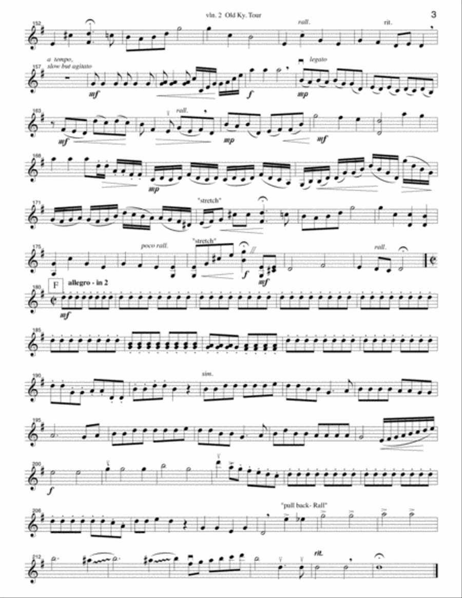 Stephen Foster Revisited (Old Kentucky Home) String Quartet scores gallery preview page 6
