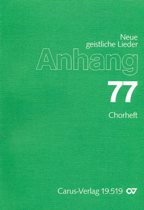 Book cover for Anhang 77: Chorheft