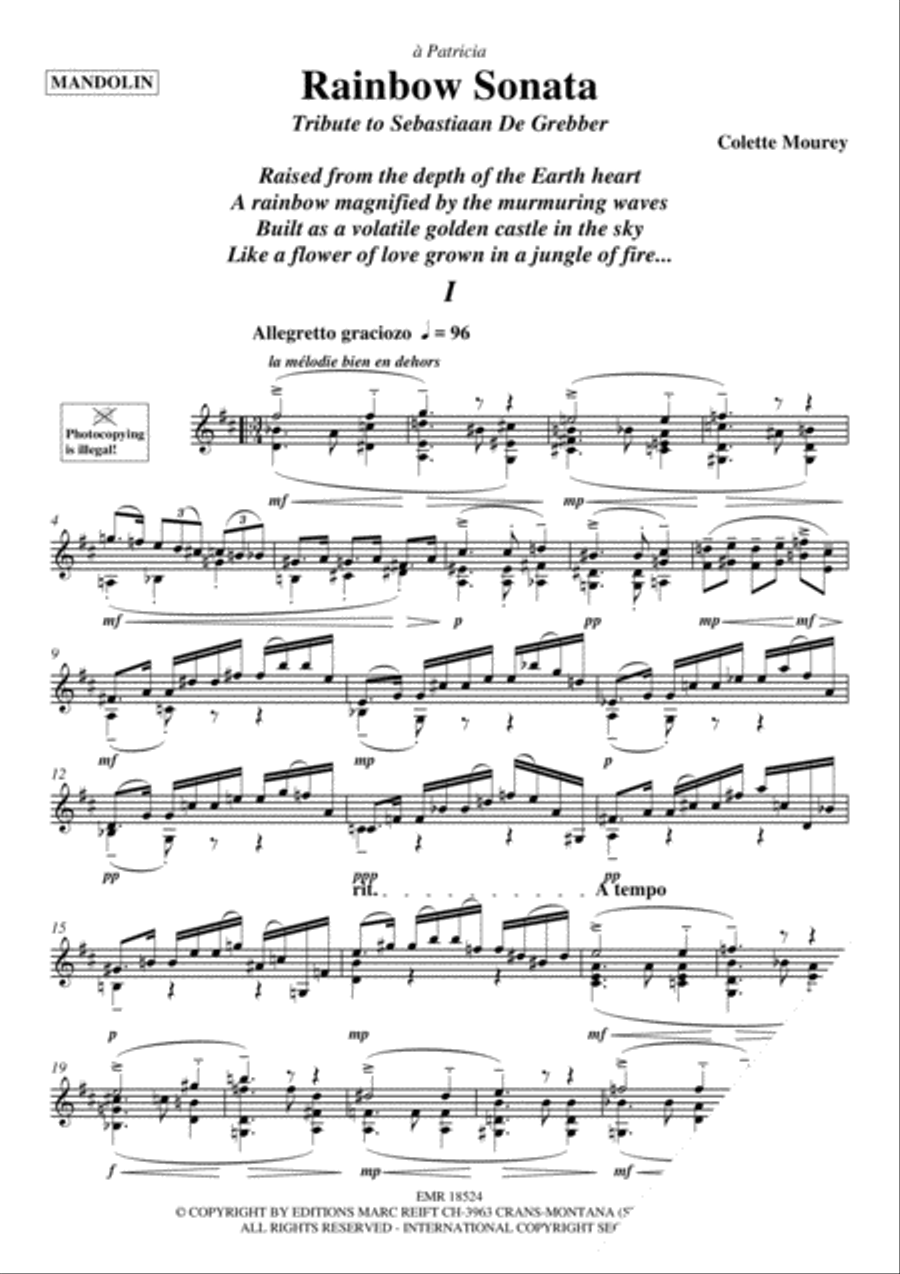 Rainbow Sonata Mandolin scores gallery preview page 3