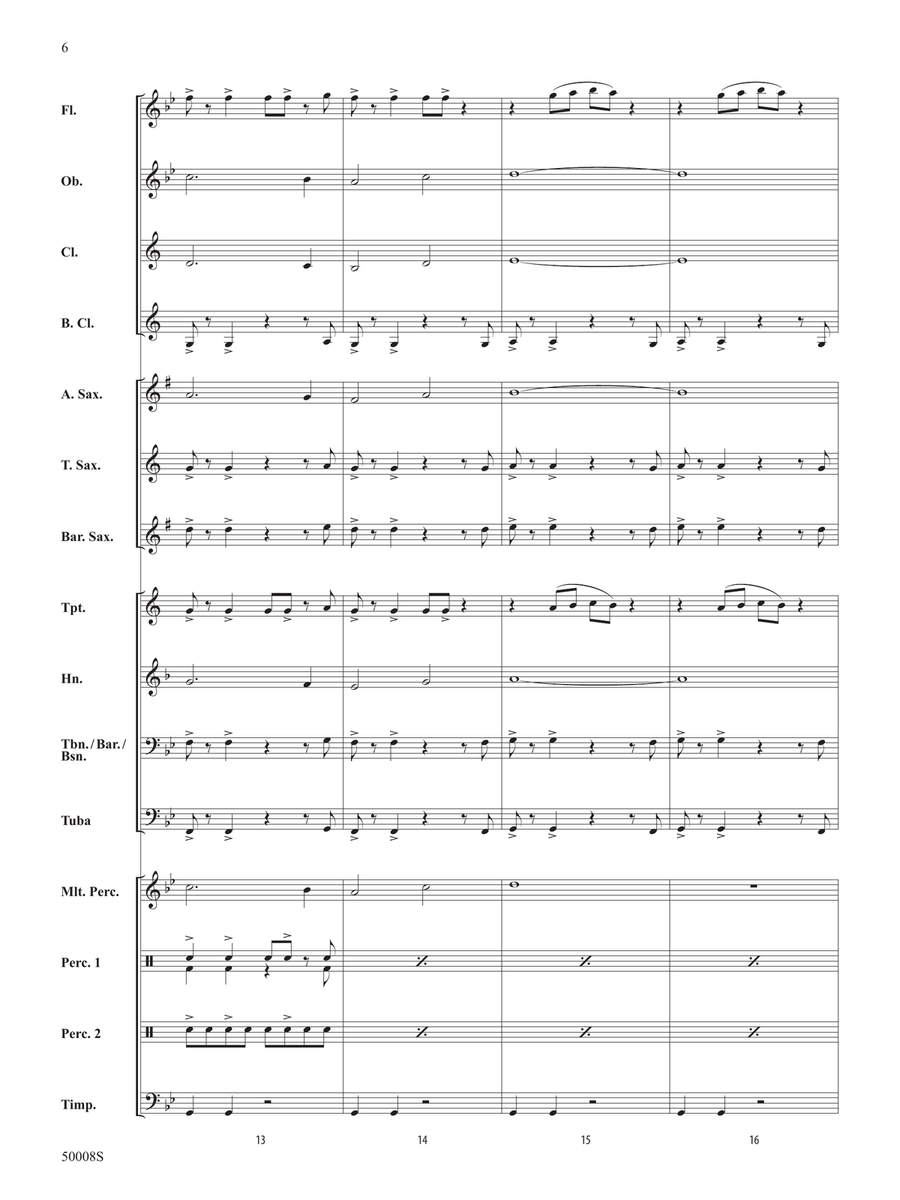 Galactic Nature: Score Concert Band - Digital Sheet Music page 6