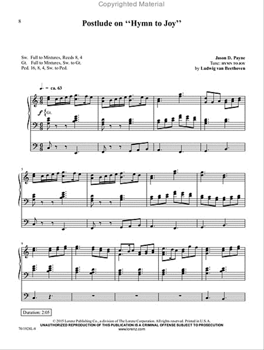 Jubilation! Organ Solo scores gallery preview page 5