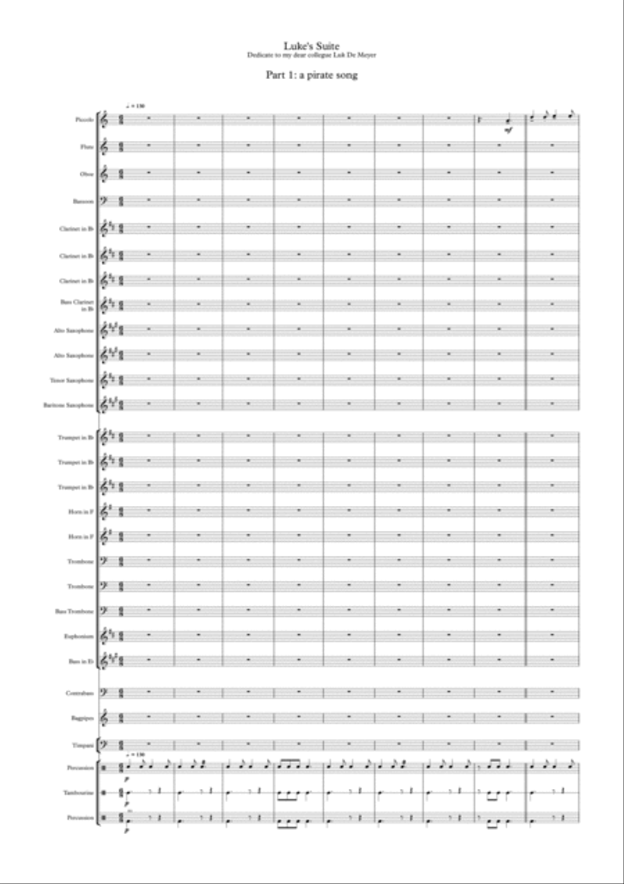 Luke's suite by Jannes Jacobs Concert Band scores gallery preview page 2